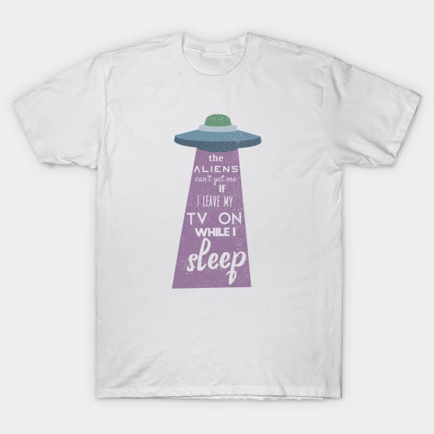 UFO Alien Abduction Humor T-Shirt by Commykaze